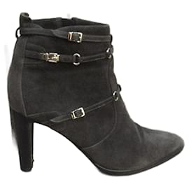 Botines Hermès Gris Ante