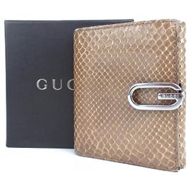 Cartera de piel de serpiente Gucci vintage