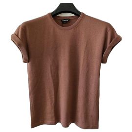 Top Tom Ford in cashmere beige a maniche corte