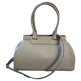 Borsa Moynat Pauline in pelle taurillon taupe