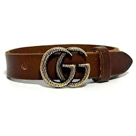 Bracciale in pelle Double G GUCCI
