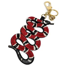 Anello portachiavi con charm a forma di serpente Gucci