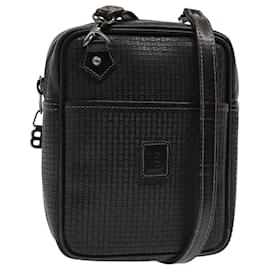 BALLY Sac à épaule en cuir PVC noir Auth ti2094 - Bally