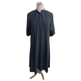 Céline Oversize Kleid Schwarz Viskose Acetat