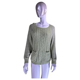 Maglione verde in alpaca Baum und Pferdgarten