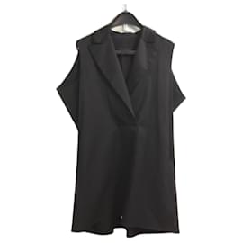 Vestido Mm6 de lana negra