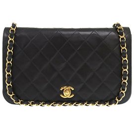 Borsa a spalla in pelle di agnello trapuntata Chanel