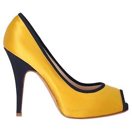 Gelbe und schwarze Pumps von Giuseppe Zanotti - 2000er