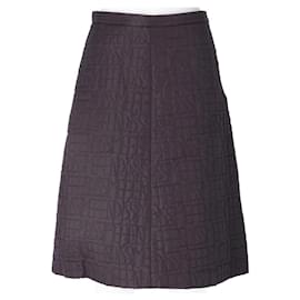 Falda acolchada morada Fendi Fendissime