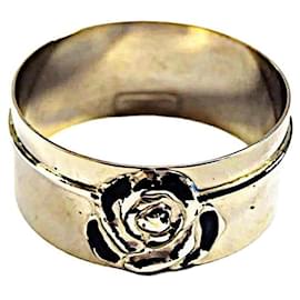 Bracciale in acciaio inossidabile con motivo di rosa Gianni Versace vintage autentico