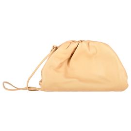 Bottega Veneta Mini Pouch 20 Borsa a Tracolla in Pelle di Vitello Gialla
