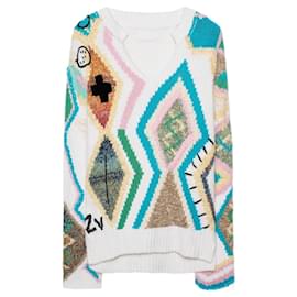 Zadig & Voltaire Sonny Kilim Intarsia Pullover Bunt