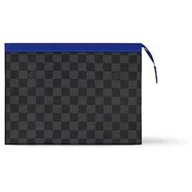 Louis Vuitton LV Pochette Voyage MM damier e blu nuovo