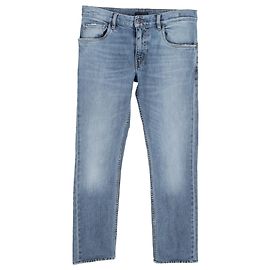 Prada Low-Rise Jeans in Blue Cotton Denim