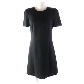 Versace Medusa Kleid aus Wolle und Seide schwarz 40