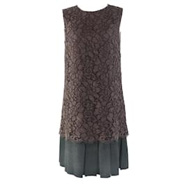 Abito in misto cotone, lana e angora Dolce & Gabbana marrone 40