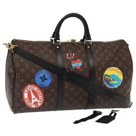 LOUIS VUITTON Monograma Mi LV Sticker Keepall Bandoulière 50 Bolsa LV Auth 93086S