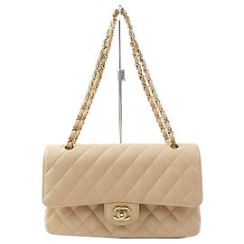 Bolso de hombro de piel de caviar de Chanel