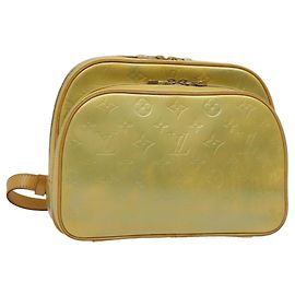 LOUIS VUITTON Monogram Vernis Marley Rucksack Grau M91038 LV Auth hk1688