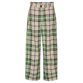 Henrik Vibskov Post Hose Mint Beige Karos