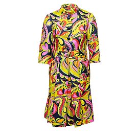 Autre Marque Vintage Seidenkleid und Jacken-Set