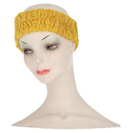 Autre Marque A.N.G.E.L.O. Vintage Cult Fascia in pelliccia ocra - Anni 2020