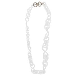Collana a catena bianca Gianfranco Ferré - anni 2000