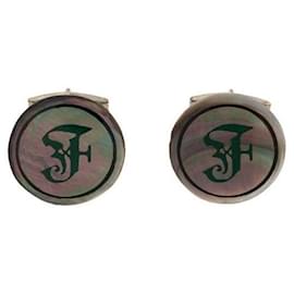 Gemelli in argento Gianfranco Ferré - Anni 2000