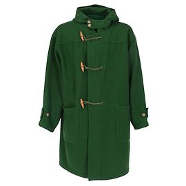 Autre Marque Cappotto con cappuccio in lana verde C.P. Company