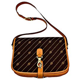 Borsa a tracolla vintage autentica Gucci a righe GG (GG Star) con chiusura rara.