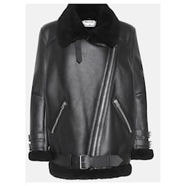 Chaqueta Acne Velocity de piel de oveja negra