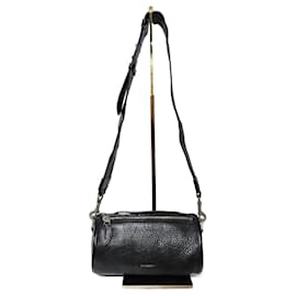 Borsa Barrel in pelle di vitello nera BURBERRY