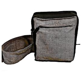 Autentica Prada 99 AW Archive Mini Borsa a Tracolla in Tela e Pelle
