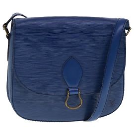 LOUIS VUITTON Borsa a Spalla Epi Saint Cloud GM Blu Toledo M52195 LV Auth ar12563