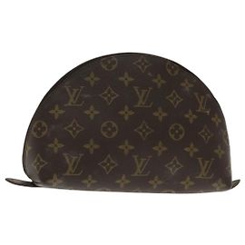 LOUIS VUITTON Pochette Cosmética Demi Ronde Monogram M47520 LV Auth 94328