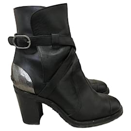 Botines CHANEL T.EU 37 Cuero
