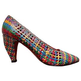 Philippe Model Pumps aus geflochtenem Leder mehrfarbig