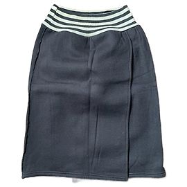 Falda Sonia Rykiel Negra y Blanca de Jersey de Algodón 14 años