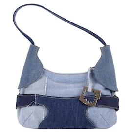 Walter Steiger Sac Culotte borsa in denim blu