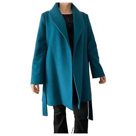 Pennyblack Wool Velvet Jacket Petrol Blue