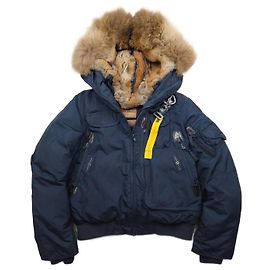 Chaqueta Parajumpers Azul Marino con Piel