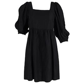 Vestido Mini Palavia Ba&sh em Viscose Preta