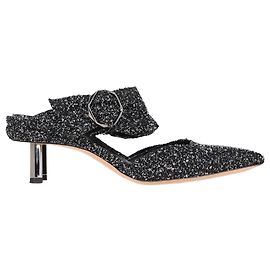 Mules Bouclé Nicholas Kirkwood in tweed nero