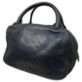 Christian Dior Baby Dior Handtasche aus blauem Leder