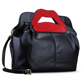 Borsa Red Valentino in pelle nera