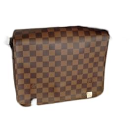 Borsa Louis Vuitton District Ebony in tela
