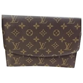 Pochette Louis Vuitton Rabat 23 Marrone in Tela