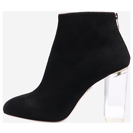 Charlotte Olympia Stivaletto in suede nero - taglia EU 41