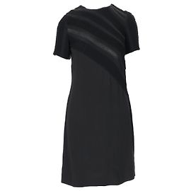 Vestido negro de Louis Vuitton con detalles texturizados - años 10