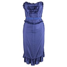 Robe corset à volants Moschino - années 10